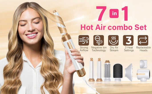 The Lux Aussie 7-in-1 Airbrush Hair Dryer Pro
