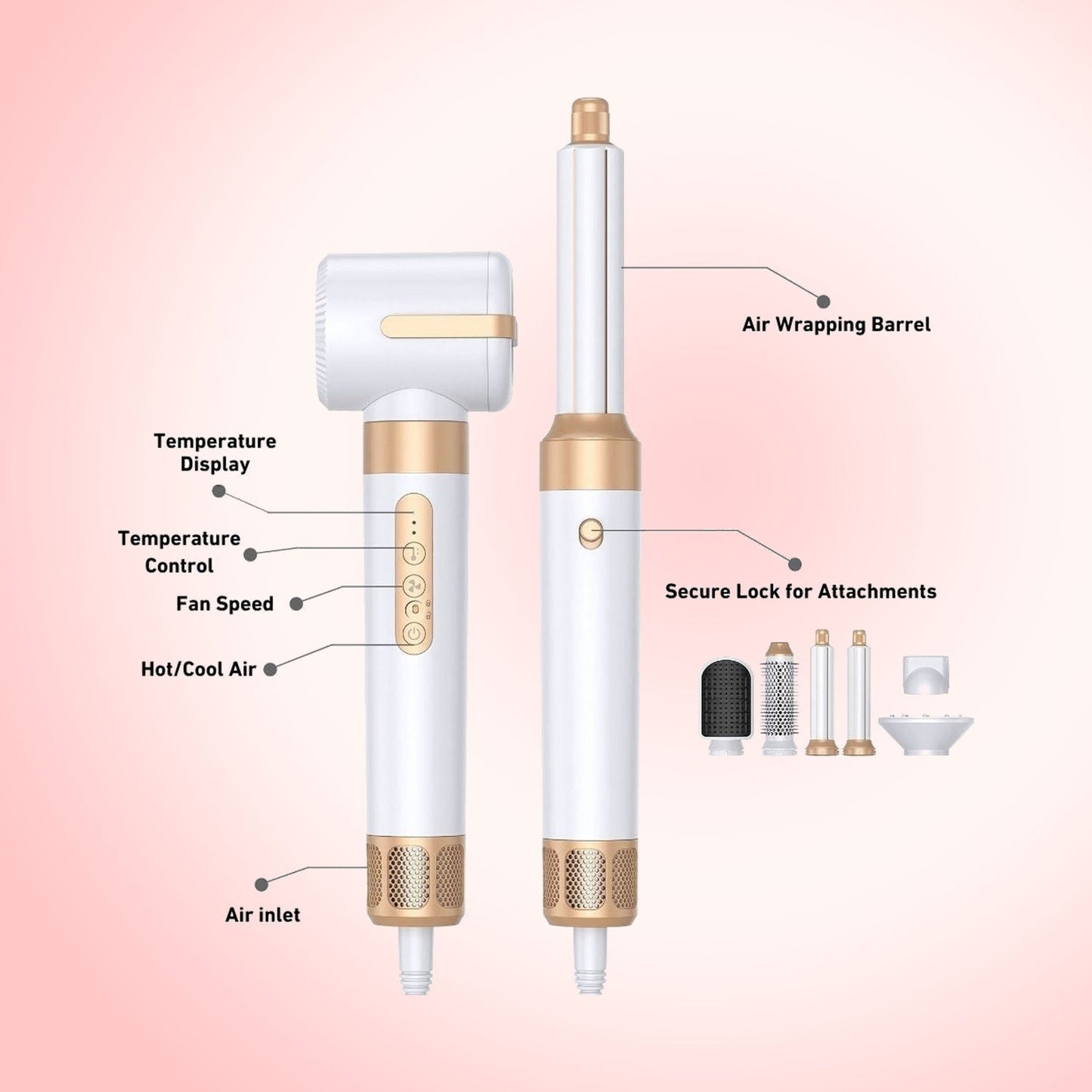 7-in-1 Airbrush Hair Dryer Pro