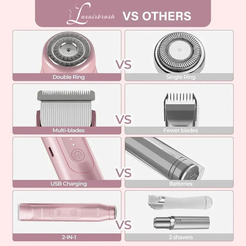 2-in-1 Painless Bikini Hair Trimmer
