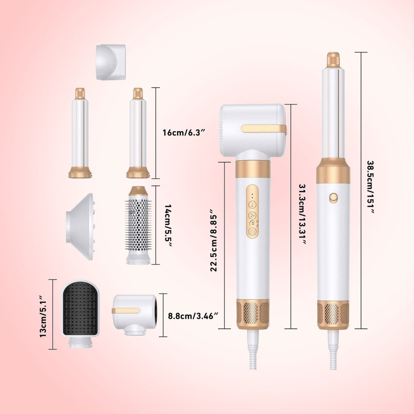 7-in-1 Airbrush Hair Dryer Pro