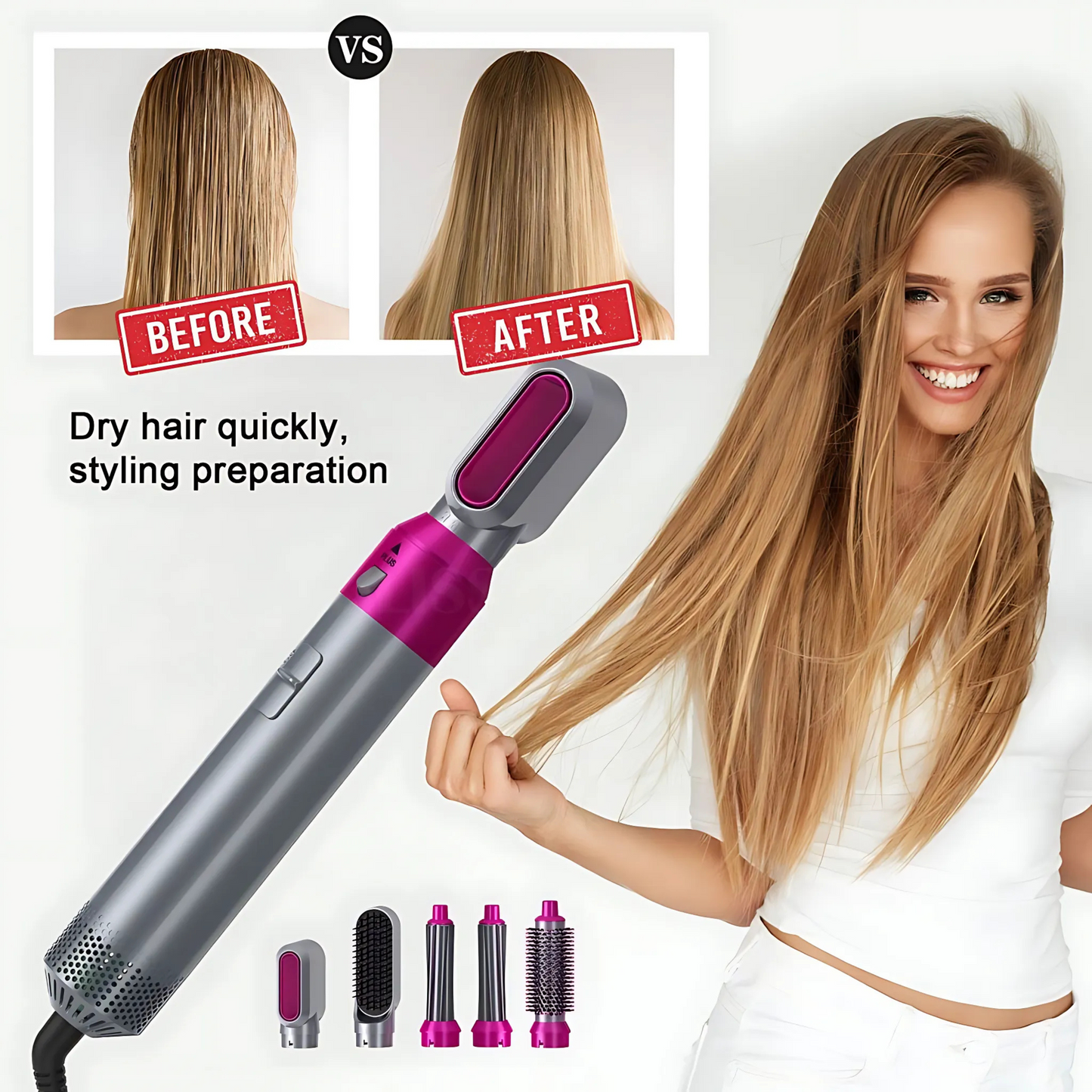 5 in 1 Airbrush Hair Styler Pro