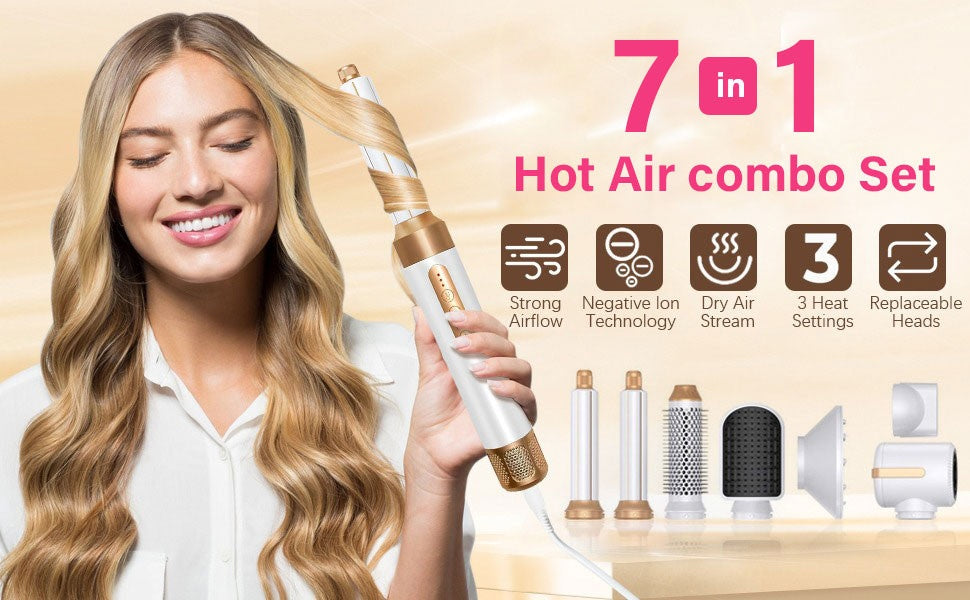 The Lux Aussie 7-in-1 Airbrush Hair Dryer Pro