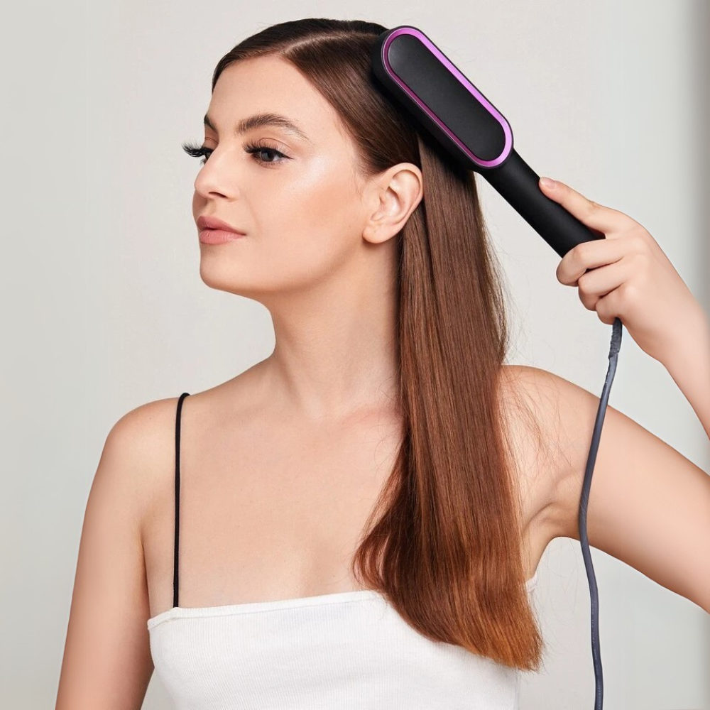 2-in-1 Hair Professional  Straightener Brush & Comb
