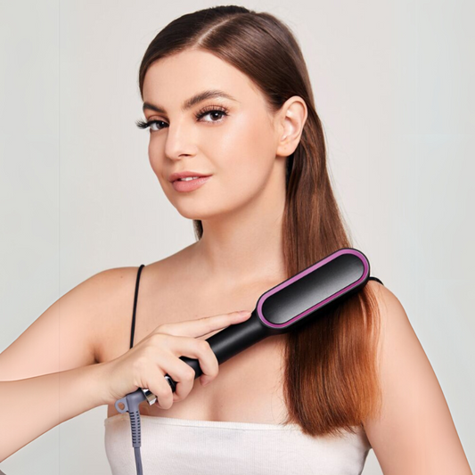 2-in-1 Hair Professional  Straightener Brush & Comb