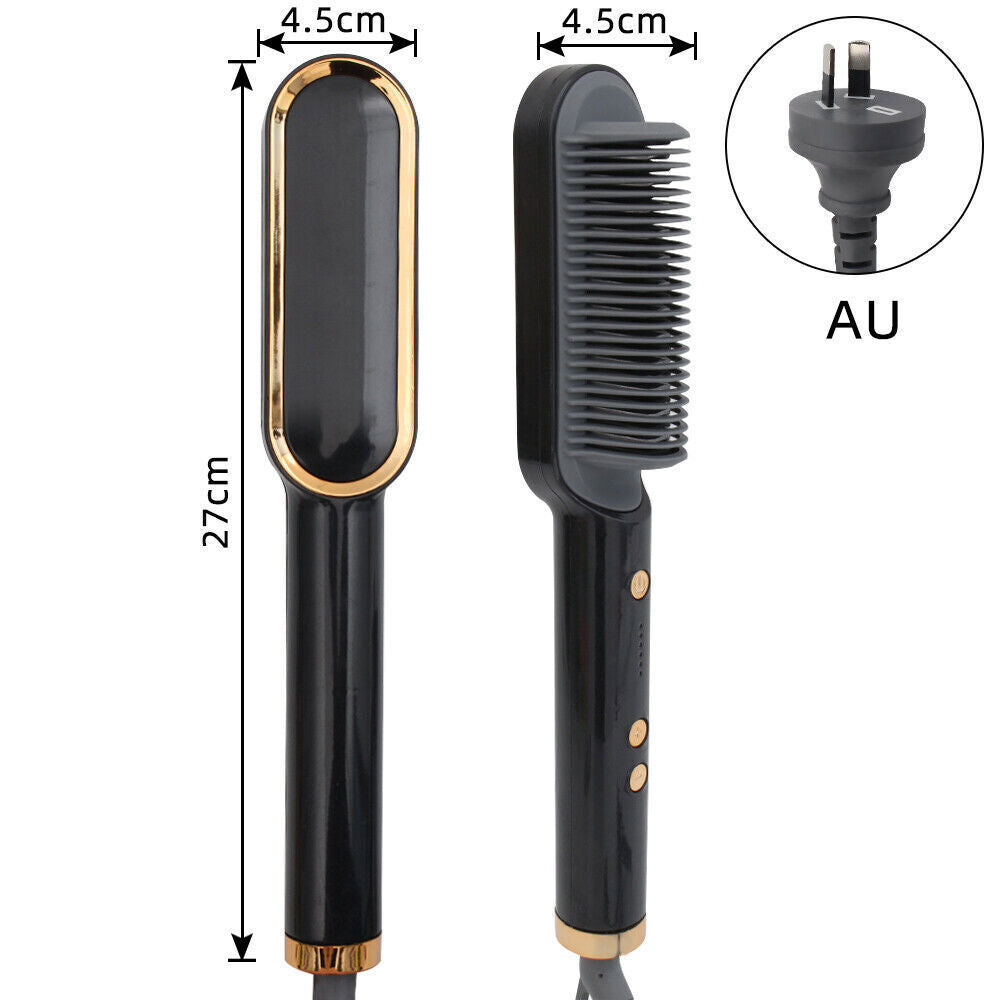 2-in-1 Hair Professional  Straightener Brush & Comb